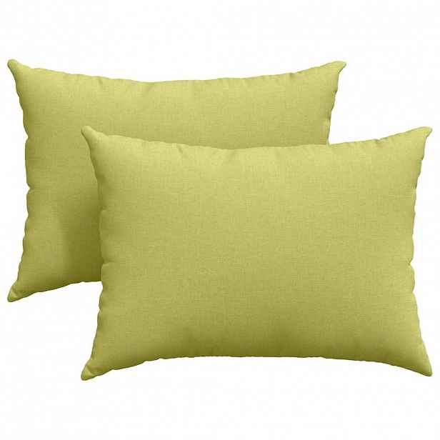 vidaXL Pohovkové polštáře 2 ks textil Světlá zelená 70 x 50 cm
