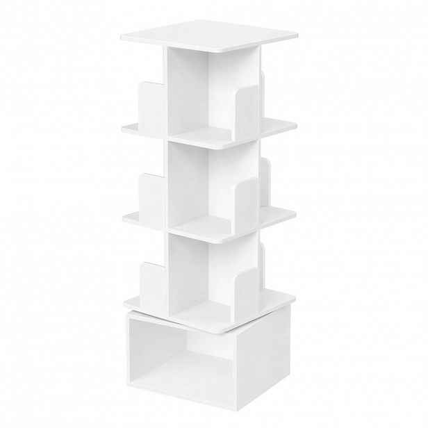 Boxxx OTOČNÝ REGÁL, bílá, 40/124,6/40 cm