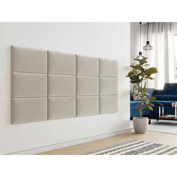 Čalouněný nástěnný panel 50x30 PAG - béžový