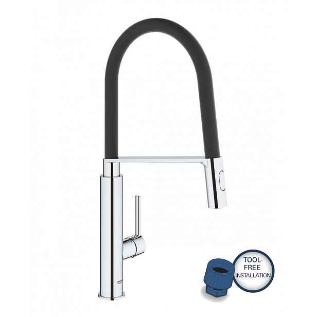 Grohe Feel - Dřezová baterie s flexibilním ramenem, chrom 31489000