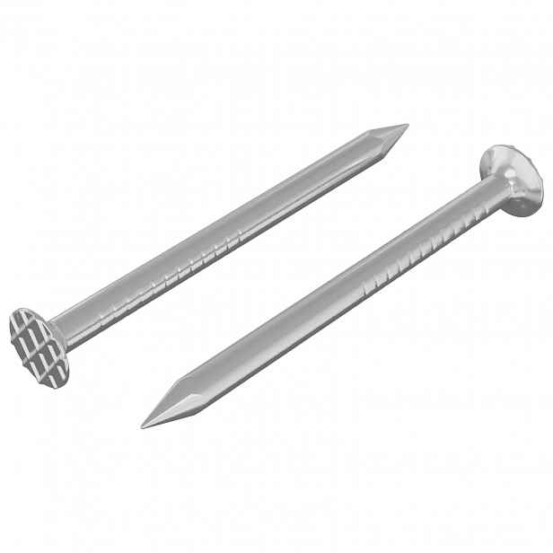 vidaXL Hřebíky pro Dřevo 2 pcs Stříbrná Ø 3 x 15 mm Kov
