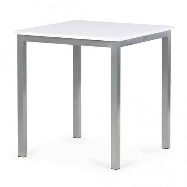 Jídelní stůl Autronic 70x70 cm Bílá Melamin GDT-201 WT