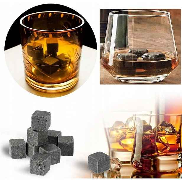 Kameny Na Whisky 9 Ks Chladicí Sada S Váčkem Pro Více Použití