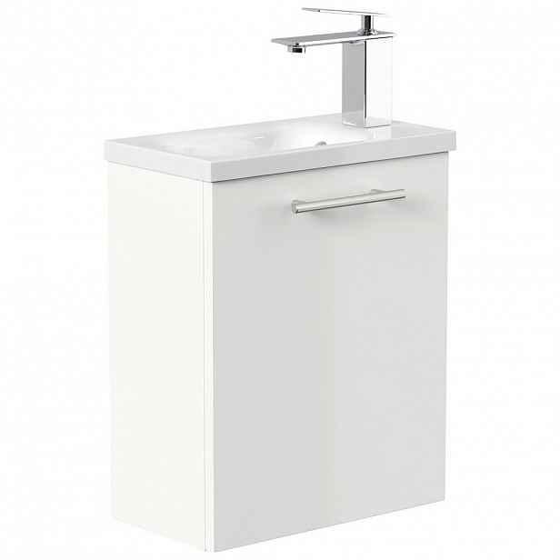 MID.YOU KOUPELNA PRO HOSTY, vysoce lesklá bílá, 40 cm