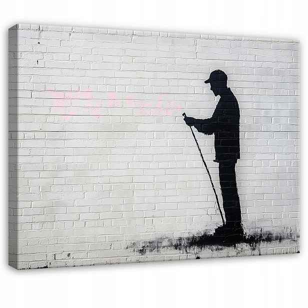 Obraz Banksy Loft Moderní Do Předsíně Kanceláře Nástěnný Plátno 100x70