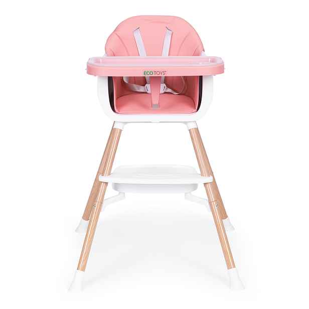 Dětská židlička 2v1 BABY ECOTOYS růžová