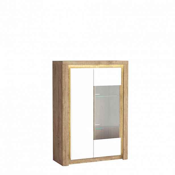 MASSENO VITRÍNA VARUS 100/141/40,5 cm Dub