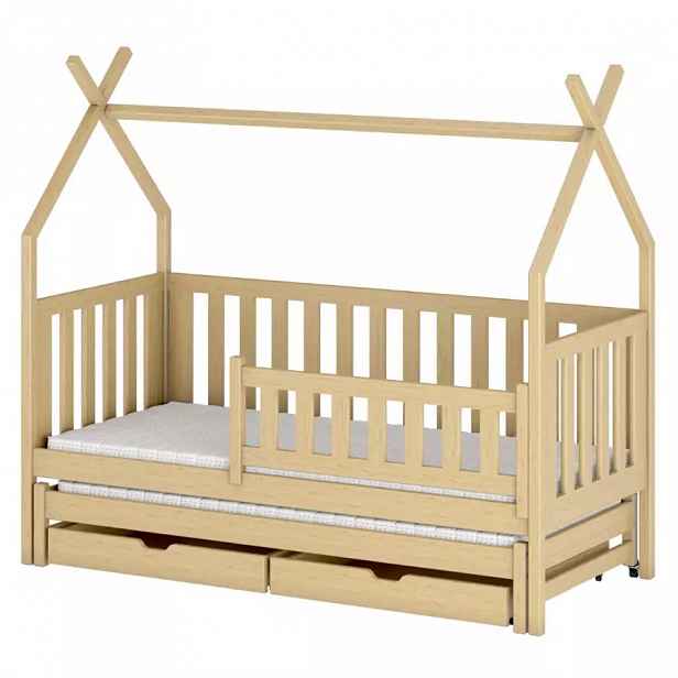 Posteľ Domček Tytus 90x200 pine