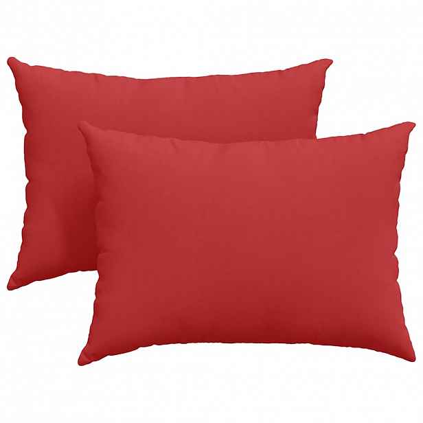 vidaXL Pohovkové polštáře 2 ks textil Červená 70 x 50 cm