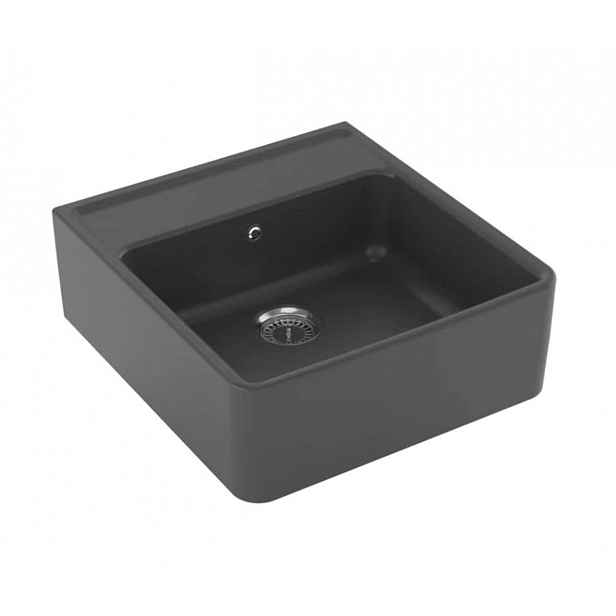 Villeroy & Boch - Keramický dřez 63x60 cm, CeramicPlus, grafit 632061i4