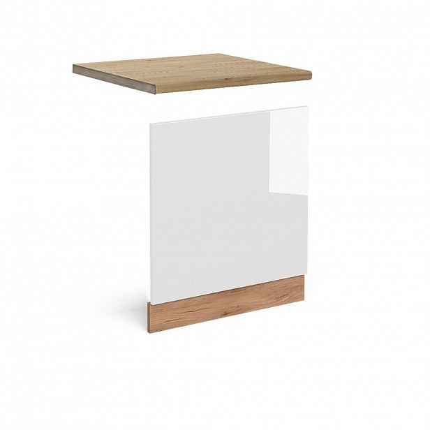 Vicco PŘEDNÍ PANEL R-Line Bílá vysoký lesk 60 cm , PD Dub