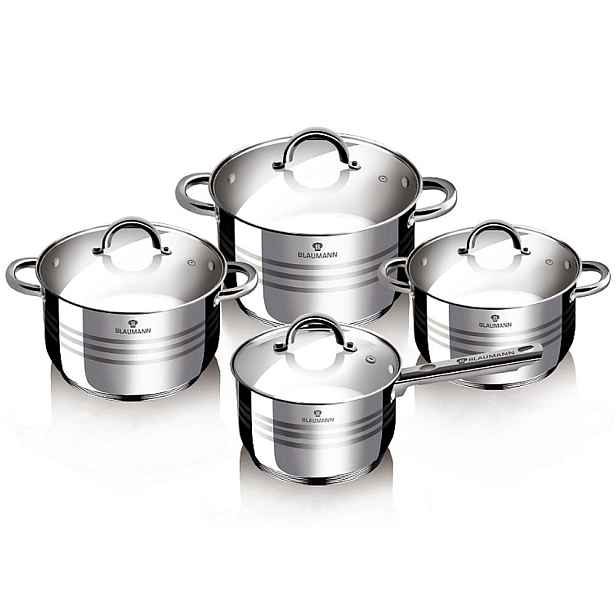 BLAUMANN Sada nádobí nerez 8 ks Jumbo Gourmet line BL-3115