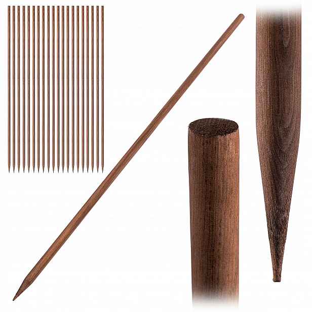 Dřevěný Impregnovaný Palík fi 23 mm Podpora Rostlin Tyč 150 cm 20 ks
