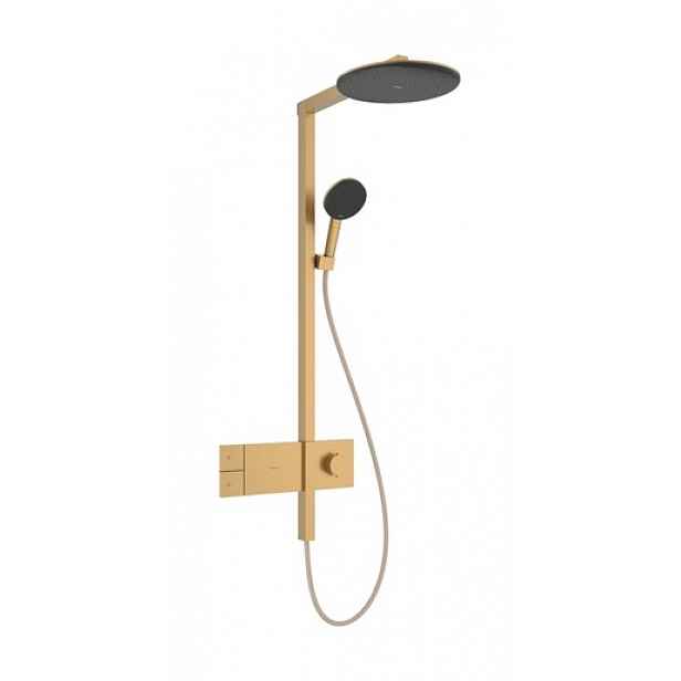 Sprchový systém Hansgrohe Raindance Alive S s termostatickou baterií kartáčovaný bronz 24583140