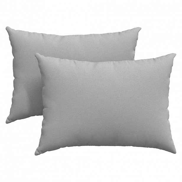 vidaXL Pohovkové polštáře 2 ks textil Oblačno šedá 70 x 50 cm
