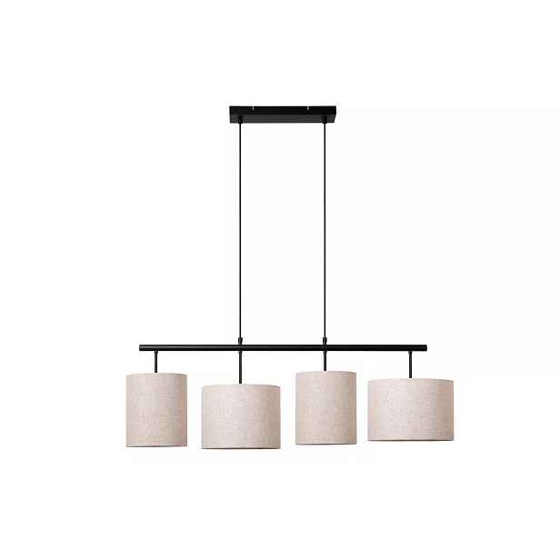 Lucide Maya Závěsná lampa 4xE27 Krémový Abažur 40W