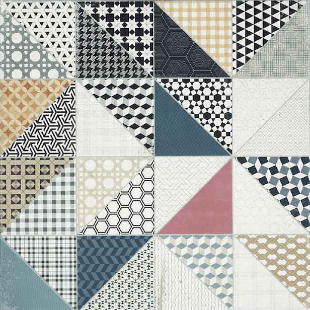 Dekor Rako Deco mix barev 60x60 cm mat DAK63659.1