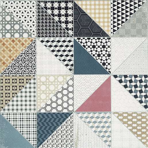 Dekor Rako Deco mix barev 60x60 cm mat DAK63659.1
