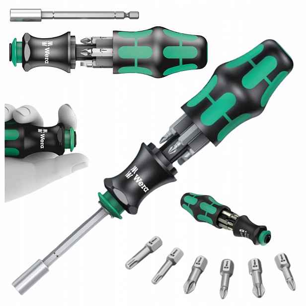 Držák bitů se zásobníkem 6 ks bitů Wera 28 Sb s magnetem 05073240001