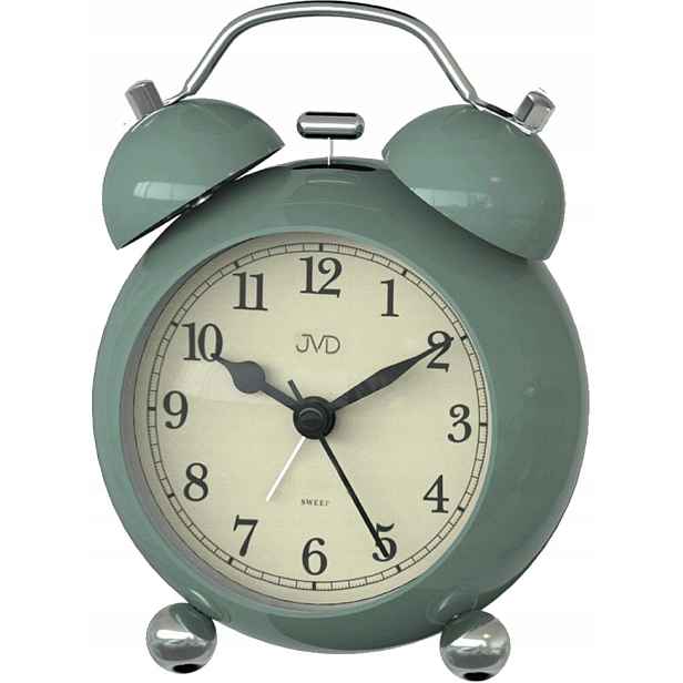 Zelený Čitelný Retro Budík Jvd SRP2810.3 Bell