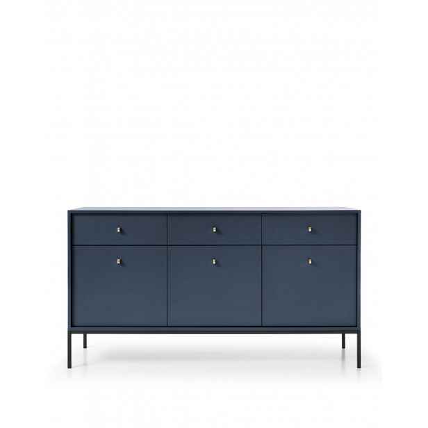 Komoda Mono, námořnicky modrá, se zásuvkami (MKSZ154), navy/black