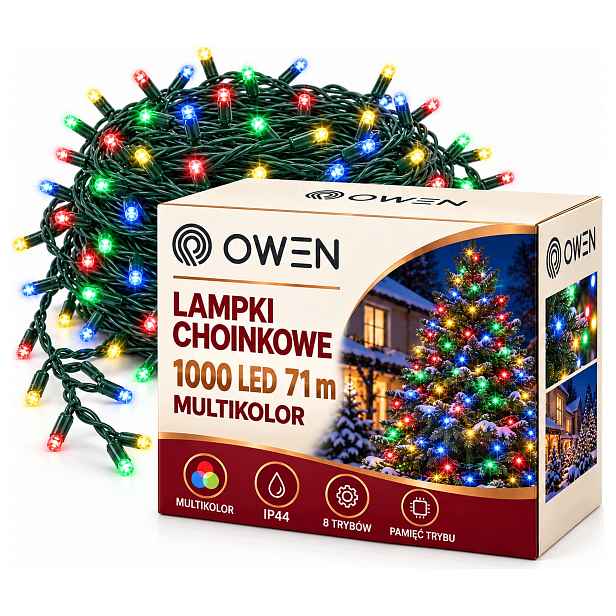 Lampičky na vánoční stromeček 1000 Led Barevné Multi 71 m Vánoční osvětlení