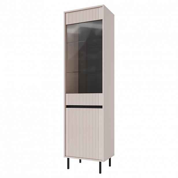 MASSENO VITRÍNA OSTIA 55,8/205/40 cm Odstíny béžové