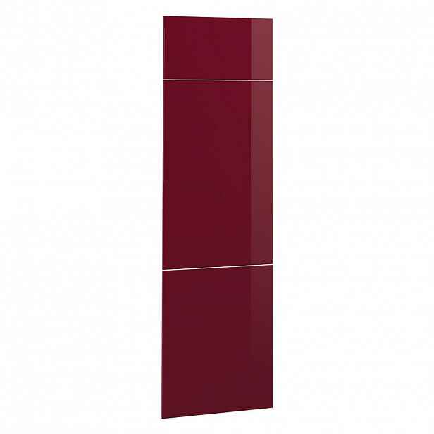 Vicco KUCHYŇSKÁ DVÍŘKA R-Line Červená vysoký lesk 59.6 x 196 cm nábytková čela pro skříň k vestavné lednici