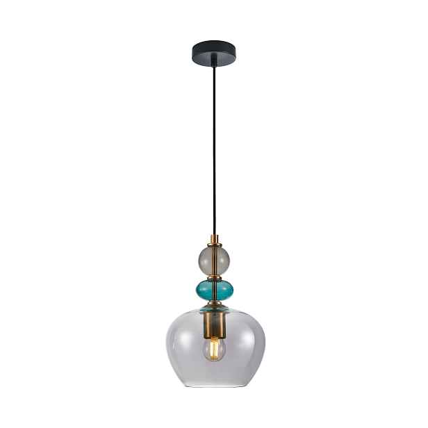 Závěsná lampa bodová, barevná, ozdobná skleněná lampa do jídelny Italux