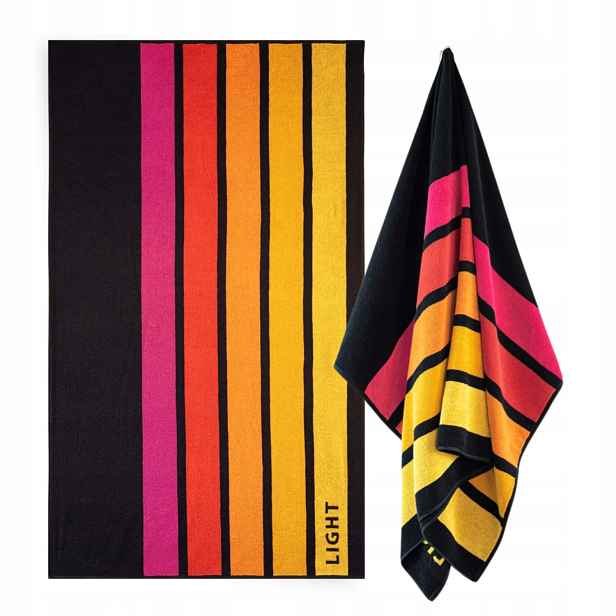 Zwoltex Light Plážový ručník pro aktivní osoby velký, vícebarevný, 380 g, 100 x 160 cm