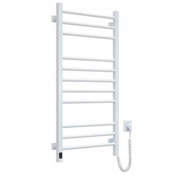 Elektrický koupelnový radiátor Bílý Classic Quadro Sensor 500х1000 pravý