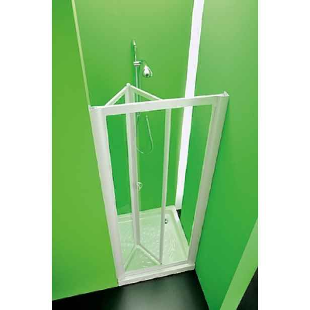 Forte Sprchové dveře Skipper DOMINO 74-69x185cm bílé/polystyrol