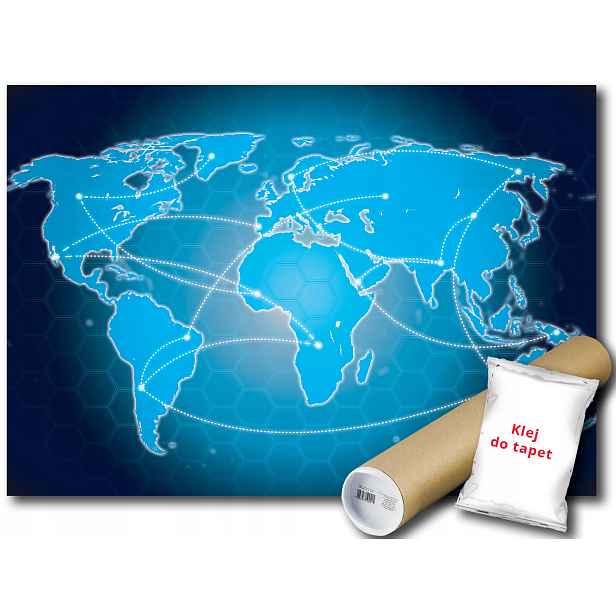 Fototapeta Flizelina Mapa Svět Cestování 368x254