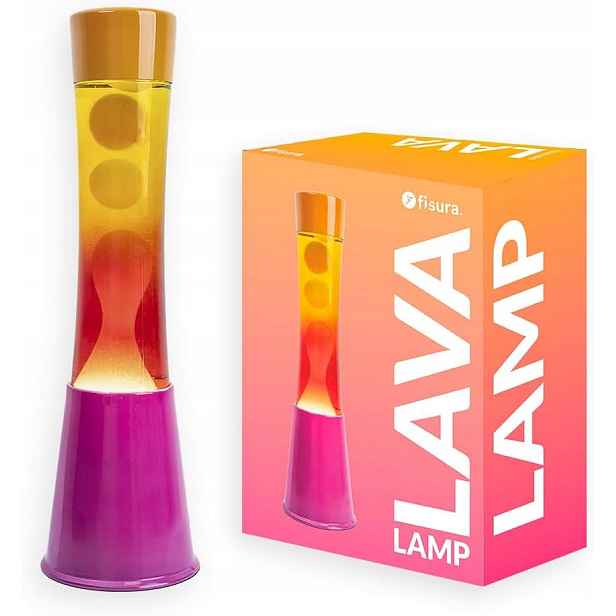 Lávová lampa magma Lava Lawa lampička 0235 Růžová Oranžová Ombre 40 cm Fis