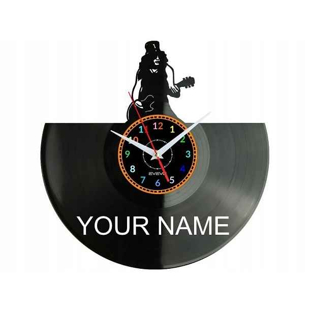 Rock Vaše jméno Nápad na Dárek Nástěnná Dekorace z vinylové desky