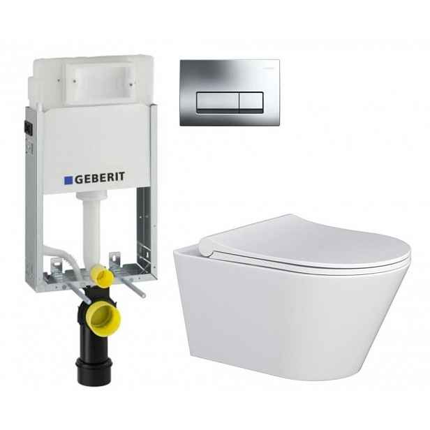 GEBERIT KOMBIFIXBasic vč. chromového tlačítka DELTA 51 + WC MYJOYS MY1 + SEDÁTKO 110.100.00.1 51CR MY1