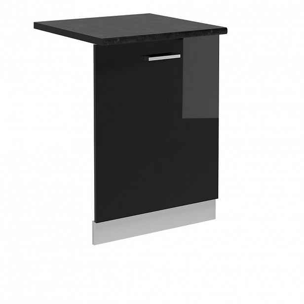 Vicco ČELNÍ PANEL MYČKY R-Line Černý vysoký lesk 60 cm , PD Antracit