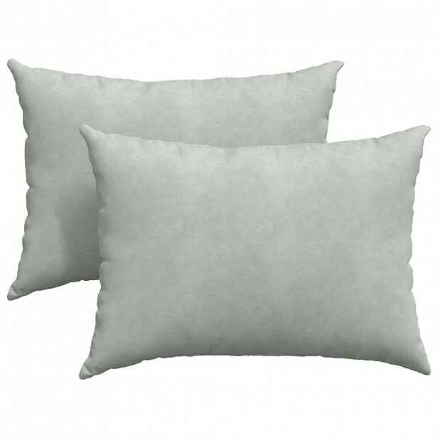 vidaXL Pohovkové polštáře 2 pcs Světle šedá 70 x 50 cm Žebrovaná látka