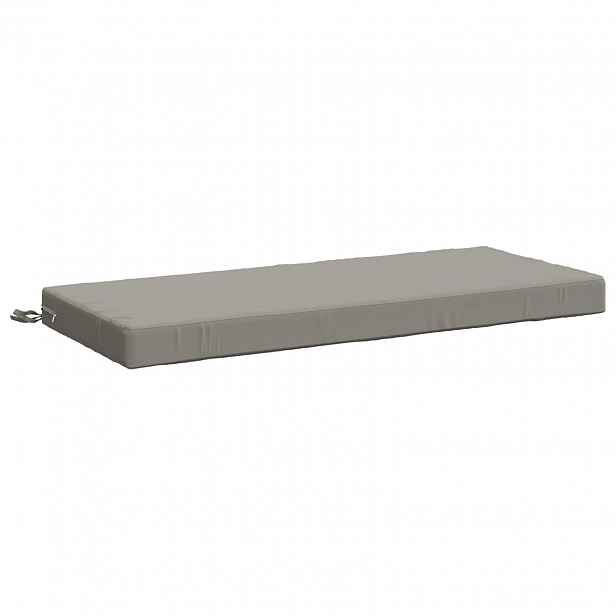 vidaXL Polštář na lavici SOEST 100% polyester Šedá 120 x 50 x 8 cm