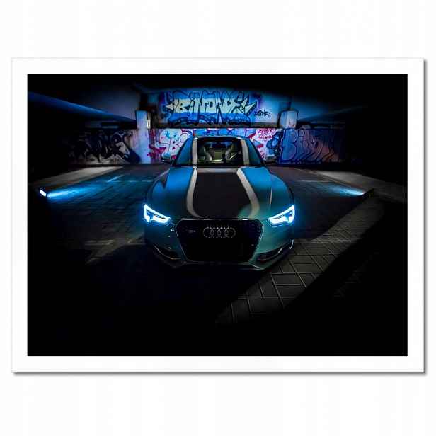 Plakáty v rámu 40x30 Modré Audi Auta