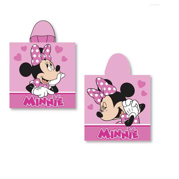 Faro Dětské bavlněné pončo RIKKI Minnie 55x110 cm růžové