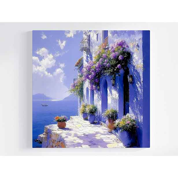 Obraz Na Plátně Canvas Krajina Řecko Kyklady Pobřeží Moře Dovolená 50x50