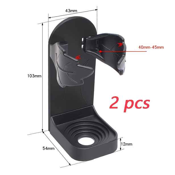 TEMU 2/4ks Nástěnný držák na zubní kartáčky, bez nutnosti vrtání, odolný materiál, ergonomický design, stojan na holicí strojek, úložný stojan na