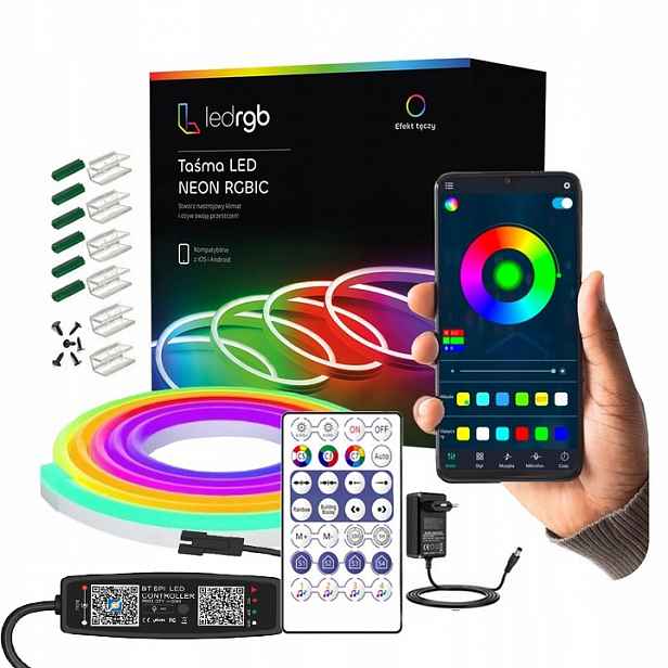 Led Páska 9 M Neon 5050 Rgbic Bluetooth Aplikace
