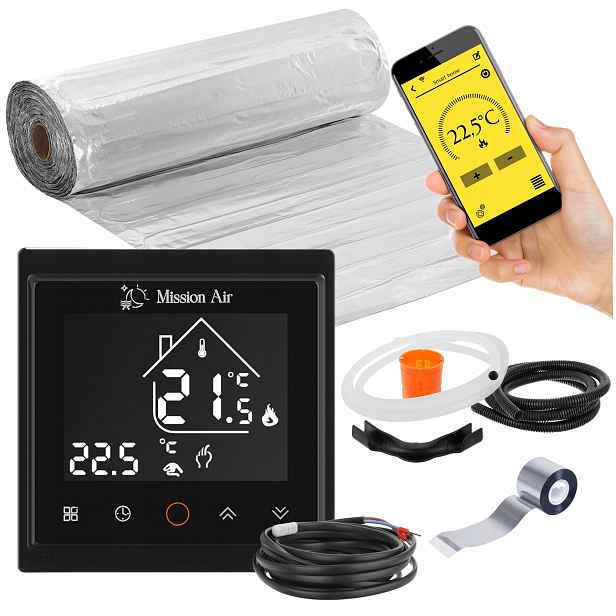 Set Vyhřívací Podložka pro topení Mission Air pod panely MAL-160W/m² 5m² WiFi