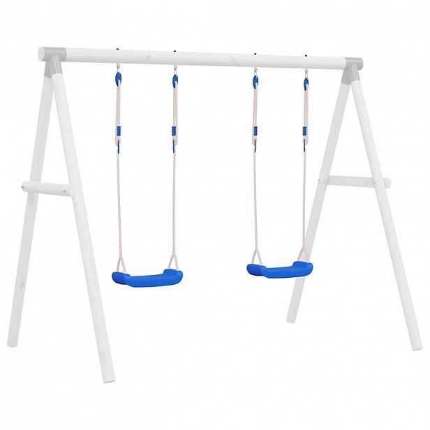 vidaXL Houpačkové sedáky s lany 2 ks modré 37 x 15 cm polyethylen