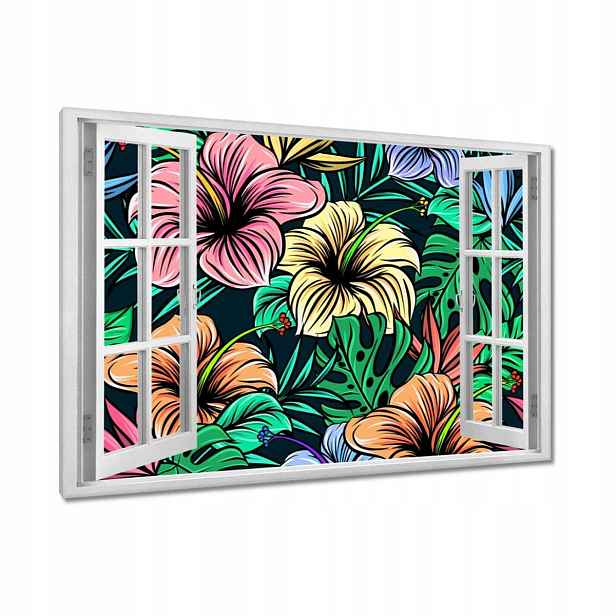 Obrazy 120x80 Monstera Zelený list