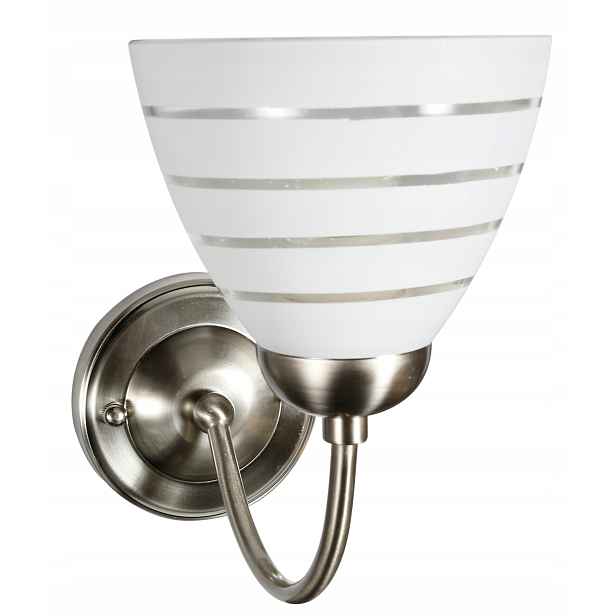 Saténově bílé nástěnné svítidlo 1X60W E27 Uli Candellux