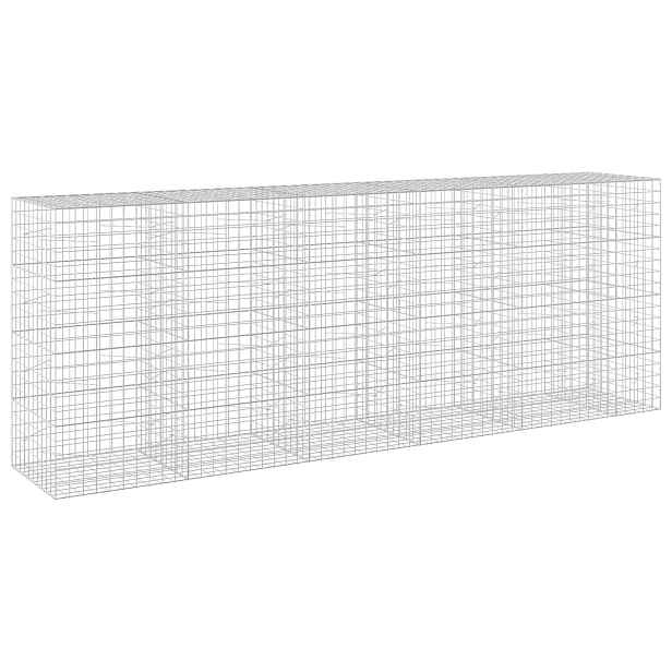 vidaXL Gabion s drátem 3,5 mm a síťkou 10x10 cm 550x100x200 cm