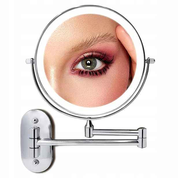 Kosmetické nástěnné zvětšovací zrcátko na make-up s Led X5